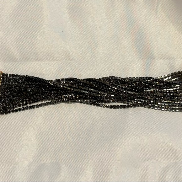 G.I.L.I Bronzo Italia 6-1/2 inch hematite bracelet!! Statement piece! ❤️ - Picture 3 of 4